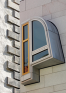 Some detail of Queensbury House - ScottishParliament