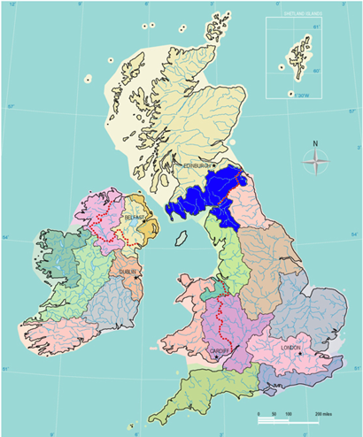 WFD - River Basin Districts in the UK and  Ireland